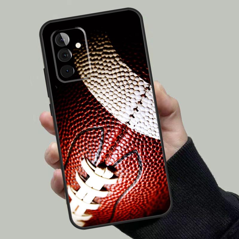Rugby Ball Kit Team Case For Samsung Galaxy A33 A53 A13 A23 A17 A06 A16 A56 A36 A54 A34 A14 A52 A32 A15 A35 A55