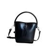 Hand-held Genuine Leather Bucket Bag Crossbody Bag Casual Single-shoulder Bag Casually