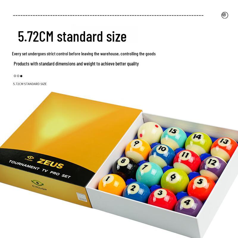 Competition Grade Black Eight Billiard Ball Set