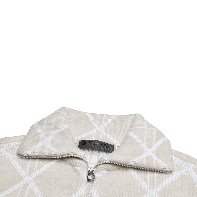 FILA Golf Series Minimalist Stylish Classic Casual Versatile Warm Comfortable Knitted Jacket Women jackets A11W615406FGY