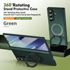 Ultrathin Magnetic Cover for Samsung Galaxy Z Fold 7/6/5 Multifunctional 360 Rotating Stand with Glass Screen Protector