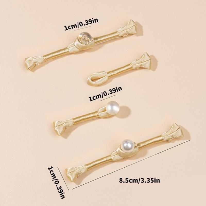 10Pcs Button Cheongsam Knot Button Fasteners Chinese Closures Buttons for Chinese Cloaks Dress Sewing Craft Project