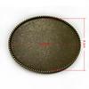 Oval Antique Tin Belt Buckle for Men's Western Cowboy Jeans - Retro Casual Fashion Alloy Design
