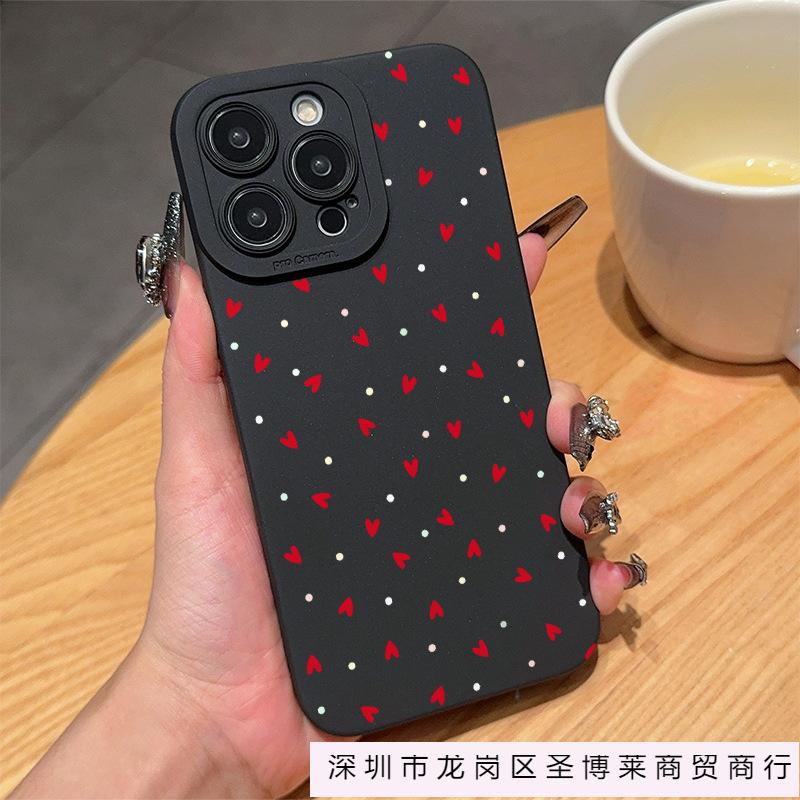 Korean Ins Love for iPhoneXR Apple 11/12/13/14/15/16 ProMax Mobile Phone Case