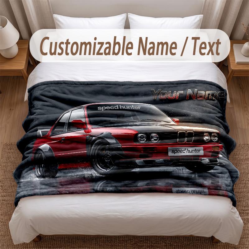 Other Similar Designs Theme Soft Blanket Personalized Custom Name Text Print Warm Blanket Home Sofa Bedroom Decor