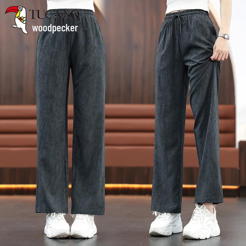 Woodpecker Women s Summer High-Waist Wide-Leg Pants L