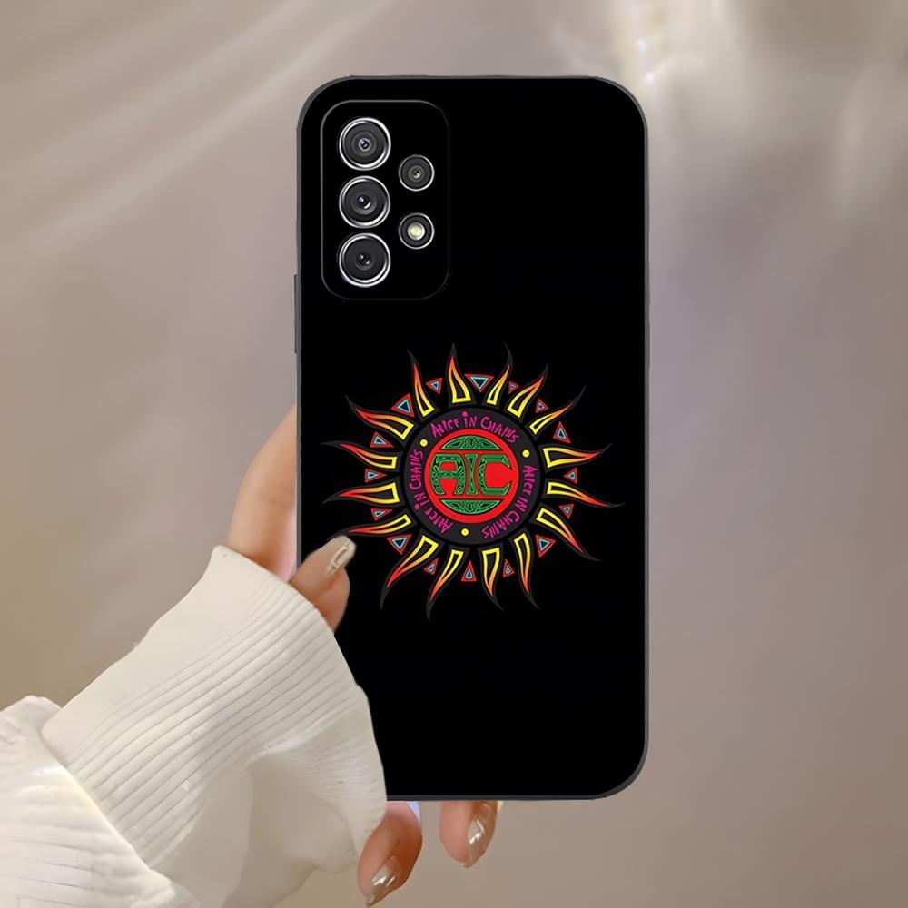 Retro Music Alice In Chains Phone Case for Samsung S23 Ultra S24 S22 S20 Fe S21 Plus Galaxy A54 A34 A24 A53 Note 20 Back Cover