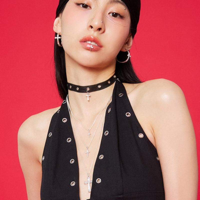 NIMBUS SHINE CROSS NECKLACE (S)