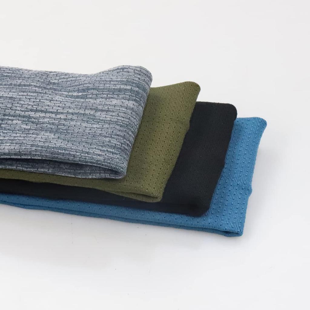 Bandeau pour Hommes Sport Turban à Cheveux Bandana Large Bandeau pour se Laver le Visage Course à Pied Baseball Football Hommes Femmes bleu