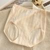 Lady Spring and Autumn Cotton Antibacterial Extension Crotch High Waist Belly Breathable No Trace Briefs