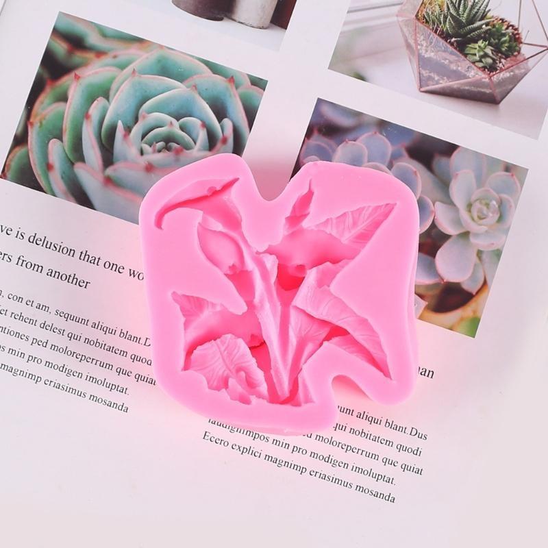 Plant Flowers Shaped Mold Fondant Resin Mould Cake Pastry Baking DIY Supplies
