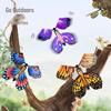 Flying Butterfly Children's Outdoor Gift Set: Bamboo Dragonfly, Boomerang & Spraying Flower Camping Toys
