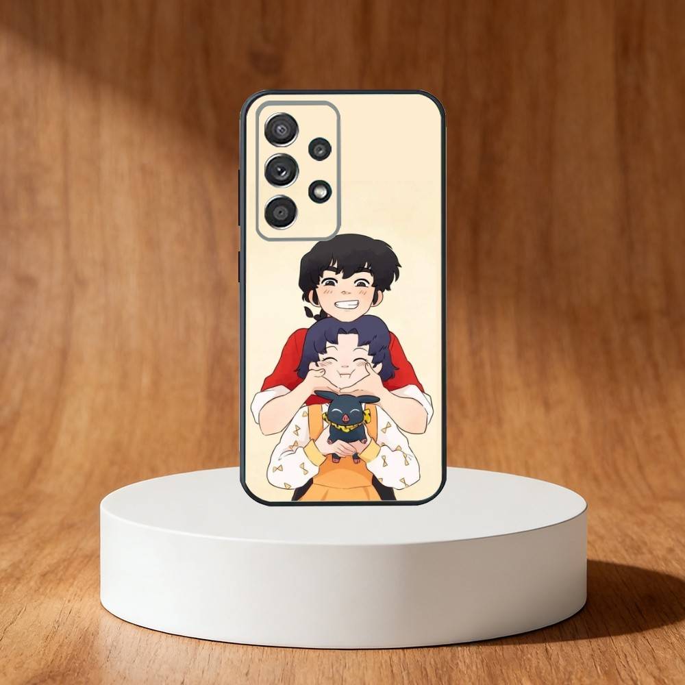 Comics R-Ranma 1-2 Phone Case For Samsung S25,S24,S21,S22,S23,S30,Ultra,S20,Plus,Fe,Note,10,9,5G Black Cover