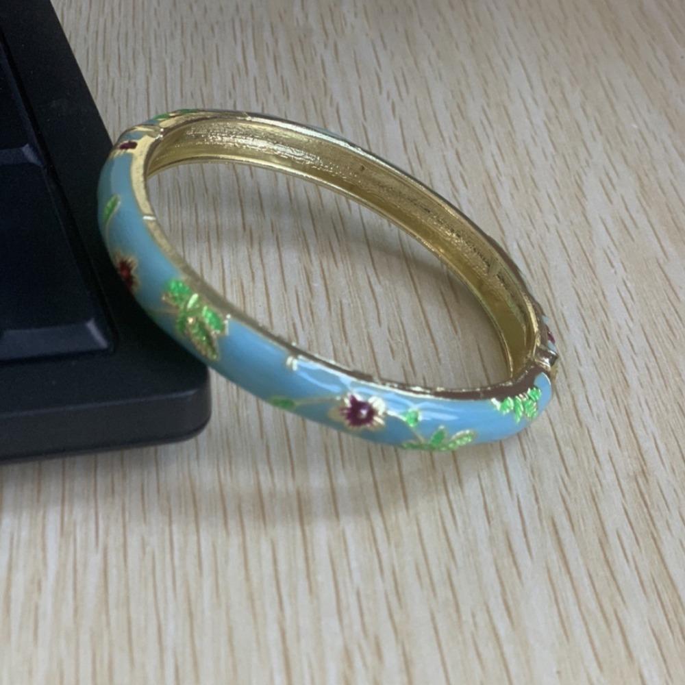 Traditional Chinese Cloisonne Bracelet Enamel Women's Hand Bracelet  Jewelry Gifts