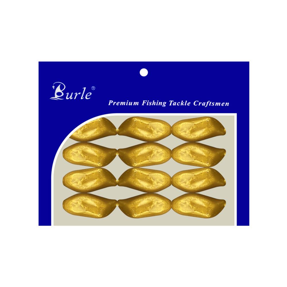 12PCS/Pack Bionic Pork Liver Lure TPE Active Blood Block Bait For Predatory Fish Black Pit Sinking Salted And Scented Bait золотистый