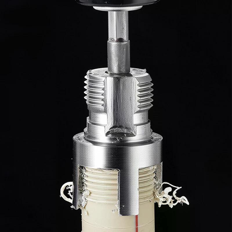 1pc 4/6 Split Integrated Internal and External Water Pipe Threading Tool PPR & PPE & PVC Plastic Pipes Threader