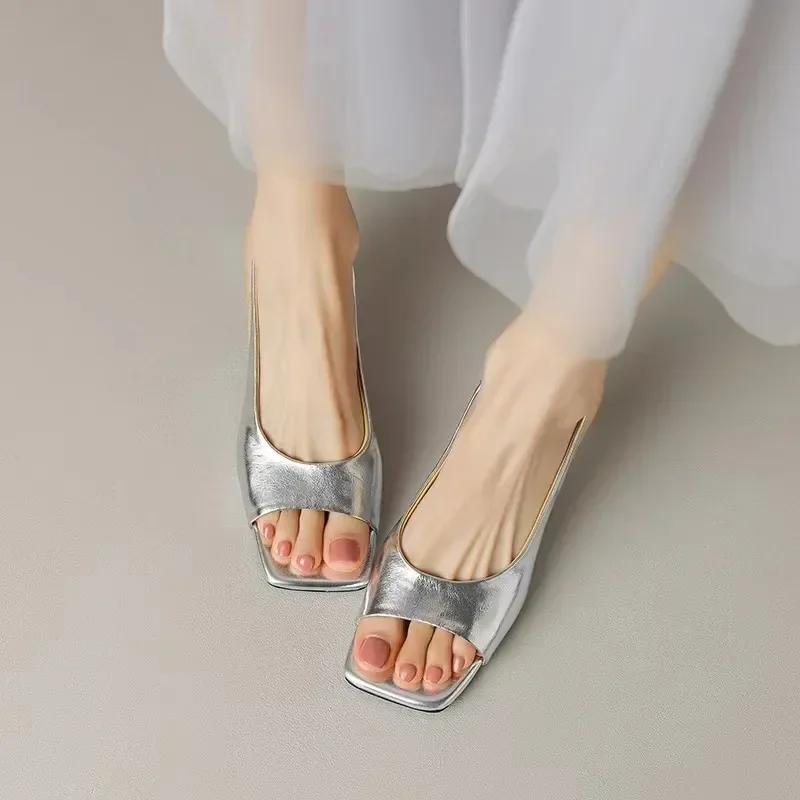 

Summer Slim Heels, Open Toe Women s High Heels, 2026 Fashion Dress, Hanging Strap, Sexy Women s High Heel Sandals 40 срібний