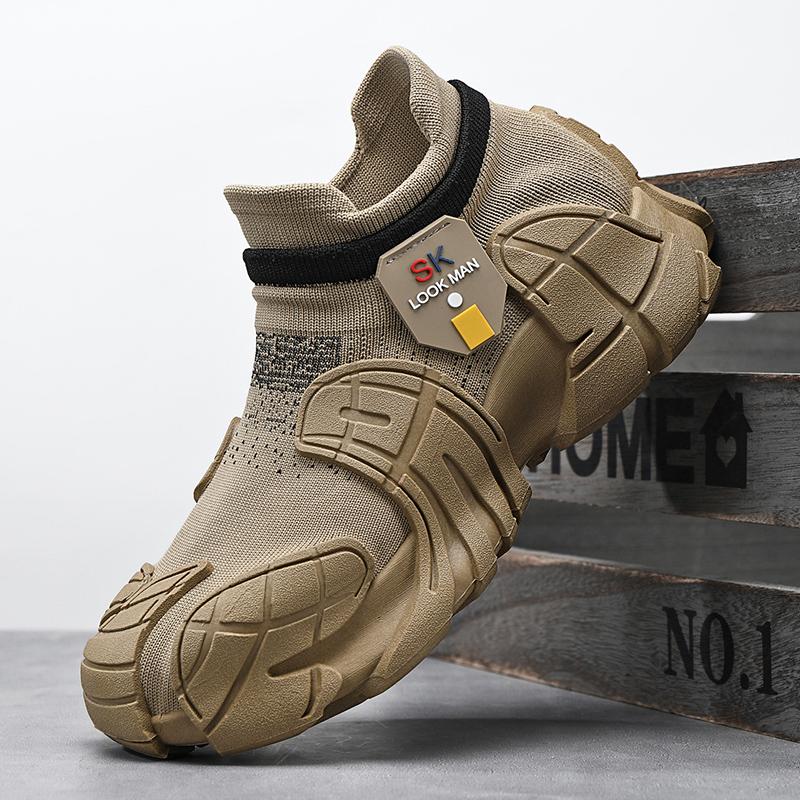 

Трендовая мужская обувь меха дышащая вязаная повседневная спортивная обувь средней высоты носки обувь удобные кроссовки-носки Обувь типа носков 40