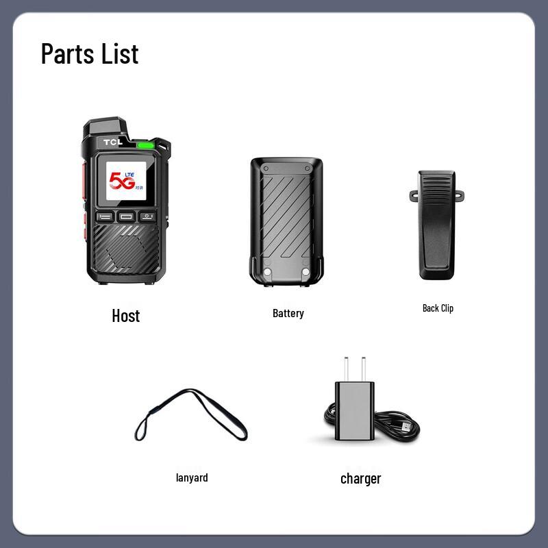 TCL HL116 GPS Public Network Walkie-Talkie (CN version)