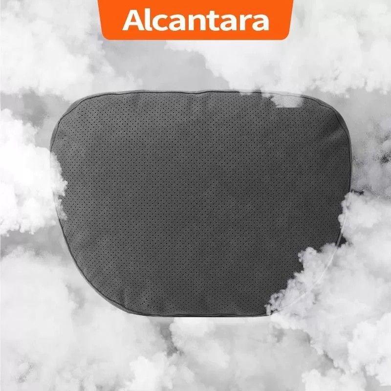 Super Soft Mercedes S Maybach-Style Suede Velvet Headrest Pillow Pair for Summer Neck Protection