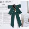 Collegiate Style Girls Neck Flower With Butterfly Tie For Office And Uniform Wear