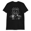 T-shirt à manches courtes Cadeau Voiture de Collection 1966 Shelby GT350 Fastback Mustang
