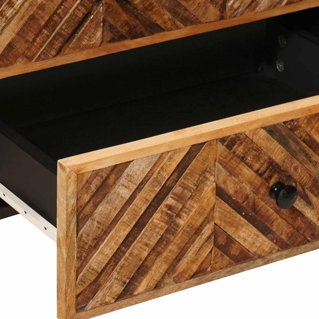 Nightstand Brown 50 X 33 X 60 Cm Solid Mango Wood