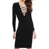 European, American Autumn and Winter Ebay Supply, Long-sleeved Sexy Strap Nightclub Dress