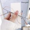 Vintage Classic Anti-Blue Light Glasses Oval Metal Frame Brand Designer Fashion Round Metal Optical Frames Computer Glasses