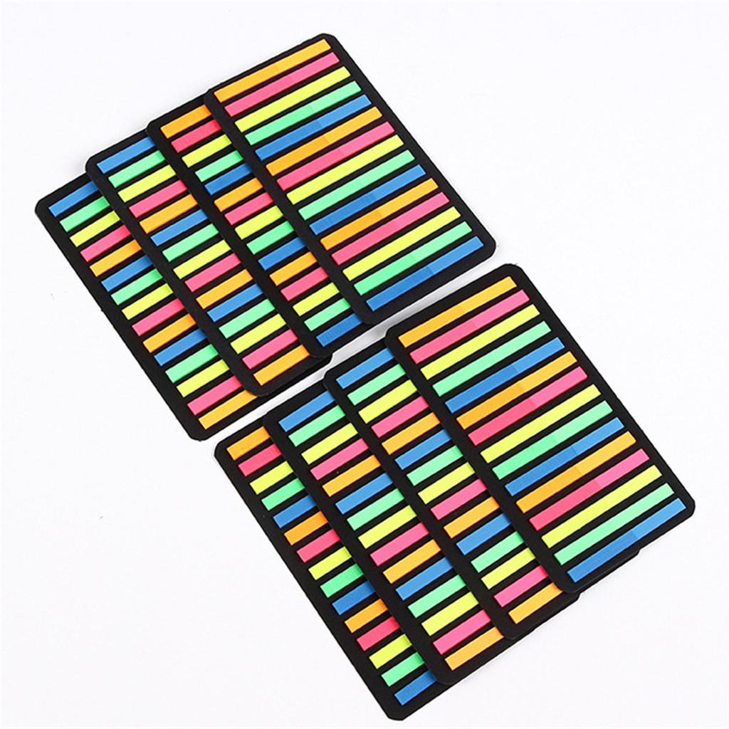160/300Pcs Translucent Sticky Notes Multifunctional Colored Index Tabs Long Page-Markers Sticky Index Tabs for Notebooks