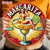Vintage Retro Round Metal Tin Sign 7.87 Inch Wall Decor for Home Kitchen Bar Garage Margarita Pub Cafe