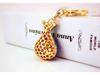 Elegante Portachiavi Pendente Sacchetto Portafortuna in Cristallo con Diamanti Incastonati - Accessorio e Regalo da Donna
