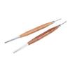 Nail Sculpture Pen Wood Handle Silicone Metal Dual Tipped Nail Brushes for 3D Sculpting Fine Line Detailing