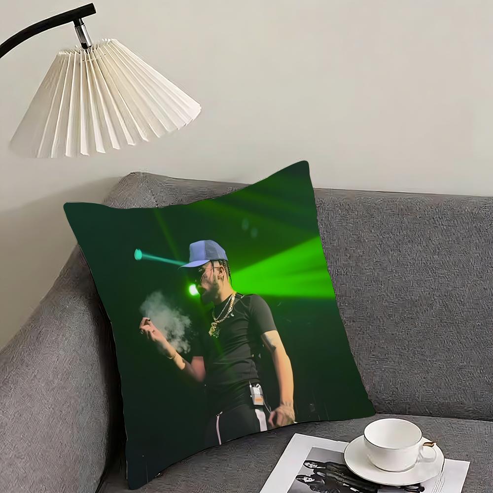 

JJc ReyesS Rapper Cushion Cover Pillowcase Ultra Soft Skin Friendly Fabric Cloud Like Comfort Concealed Zipper 30x30cm