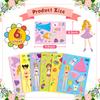 6-48 Pictures/Bao Princess Face Change Puzzle Sticker Cartoon Princess Face Change Make A Face Toy Puzzle Sticker