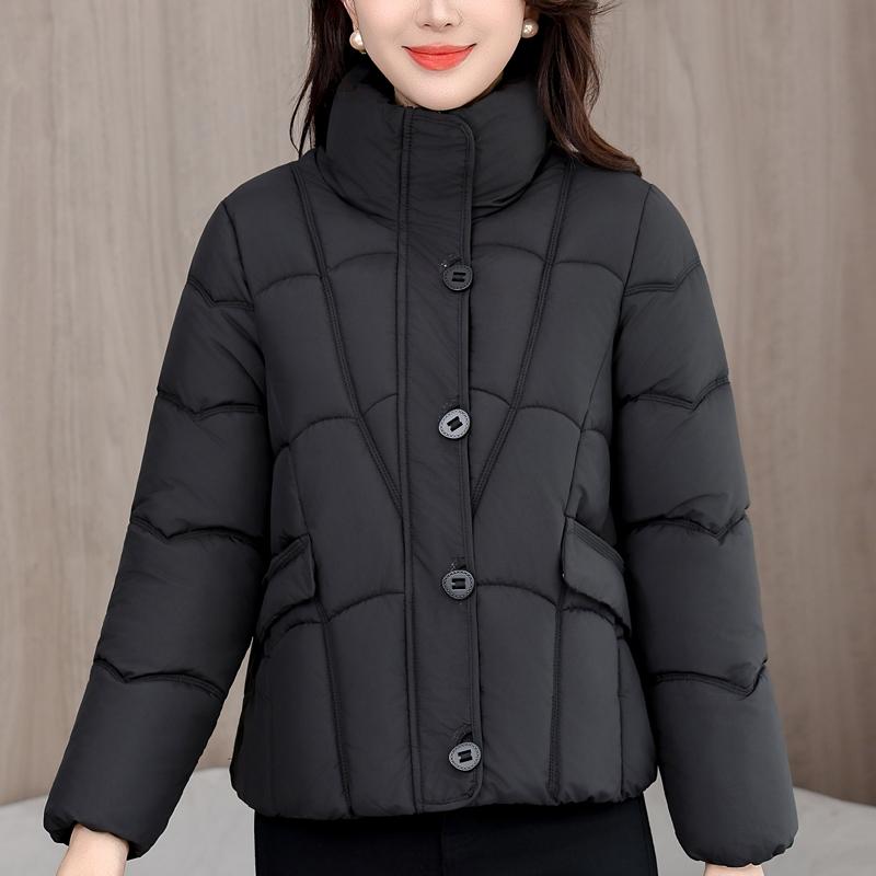 Fashion Woman Winter Short Coats Stand Collar Casual Thick Warm Parkas Women Jackets