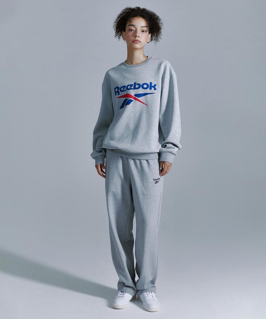 REEBOK Loose Fit Straight Sweatpants - Grey