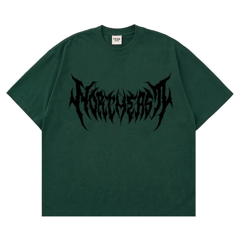 Herren Grafik T-Shirts Kurzarm T-Shirts Tops Oversized Vintage Streetwear Gothic Harajuku Koreanische Mode Sommer Y2k Kleidung