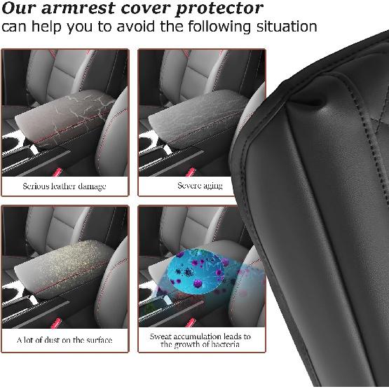 SKTU 2025 2026 Chevy Equinox Accessories Center Console Cover For 2025 2026 Chevrolet Equinox (LT/ACTIV/RS) Armrest Cover 2025 2026 Equinox Armrest