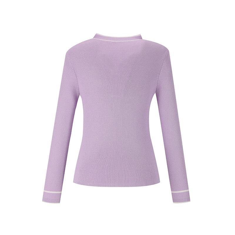 SOUP V-Neck Contrast Knit (Sz3Lk80)