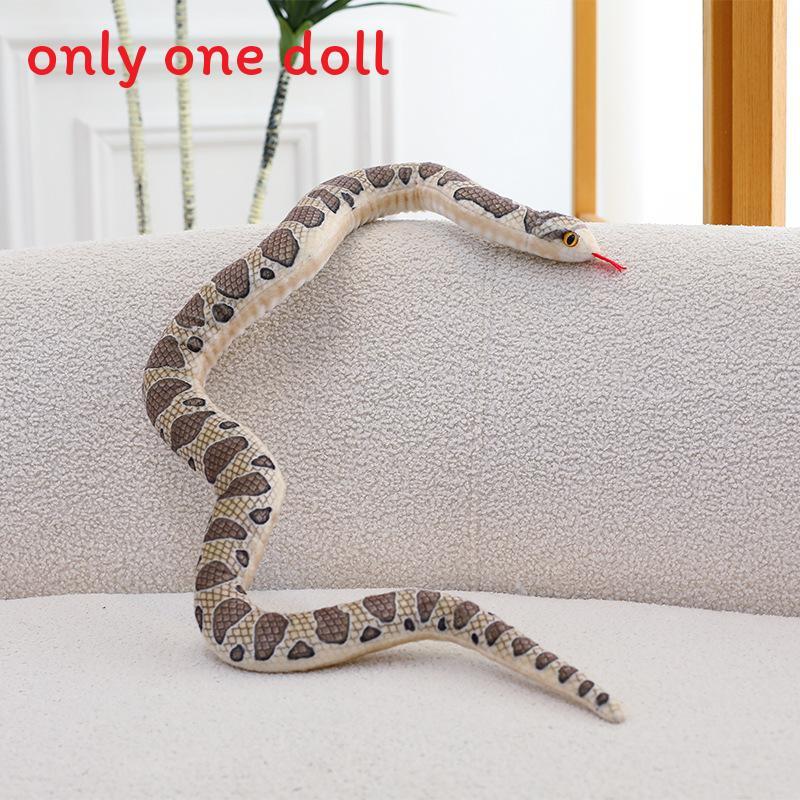 Snake Plush Toy With Realistic Design For Kids And Adults Gift Collectible