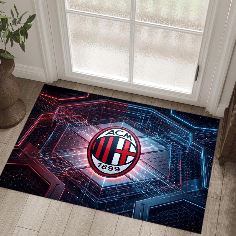 AC Milan Design Crystal Velvet Carpet Cozy Non?Slip Printed Rug For Bedroom Living Room Entrance