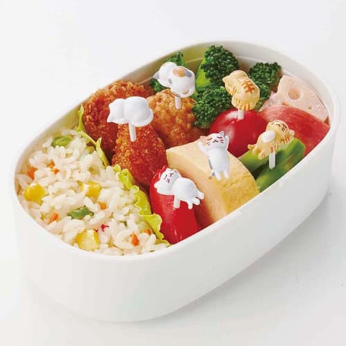 Torne Cat Picks (6-Pack) - Cute Cat-Shaped Picks for Lunch Boxes (P-3637)