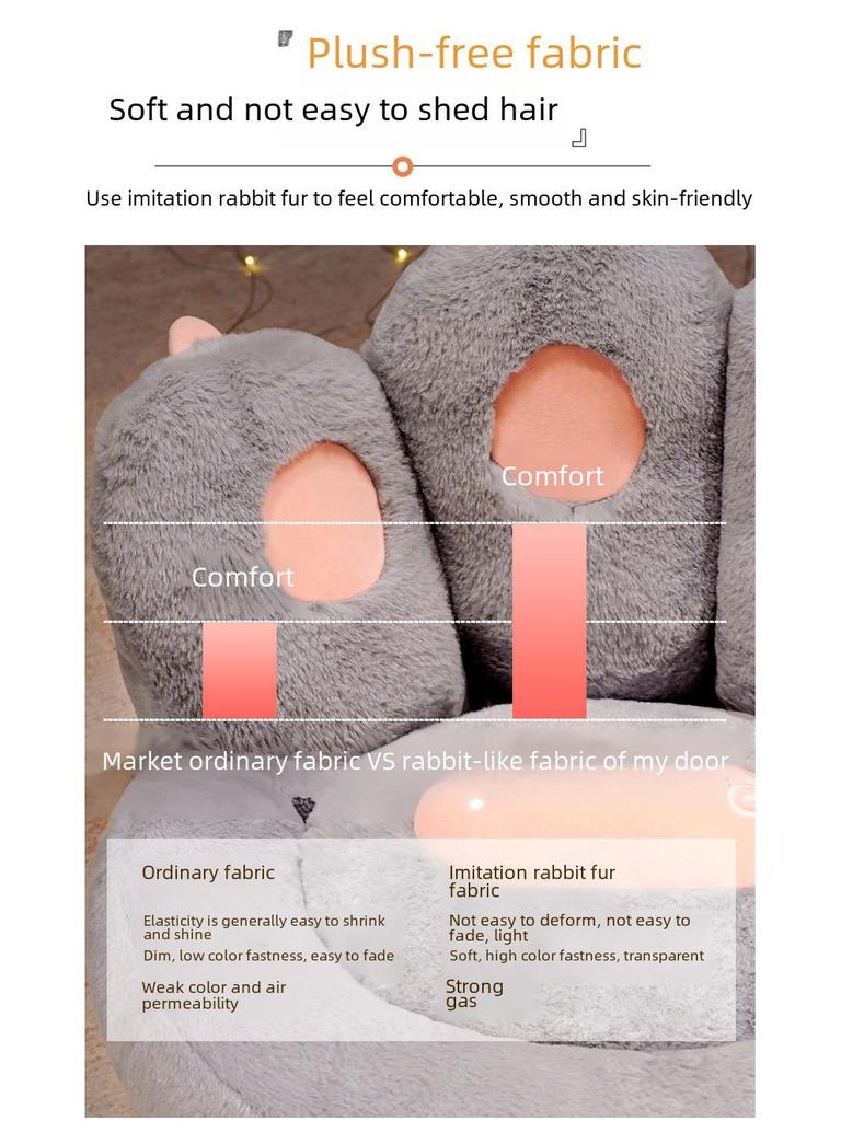 Tatami Lazy Cat Claw Bodenkissen – dickes Futon mit integrierter Rückenlehne für das Schlafzimmer- oder Wohnzimmersofa.