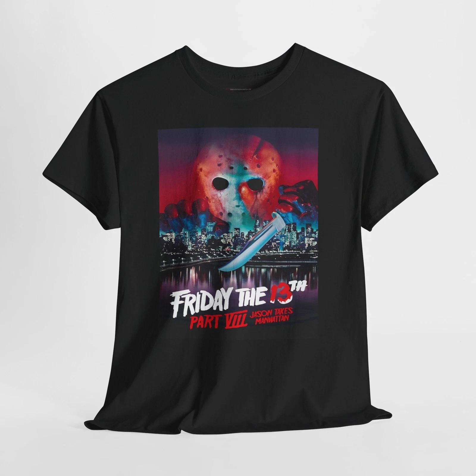 Friday the 13th Part VIII 1989 Retro Movie Poster Horror Unisex Graphic T-Shirt M