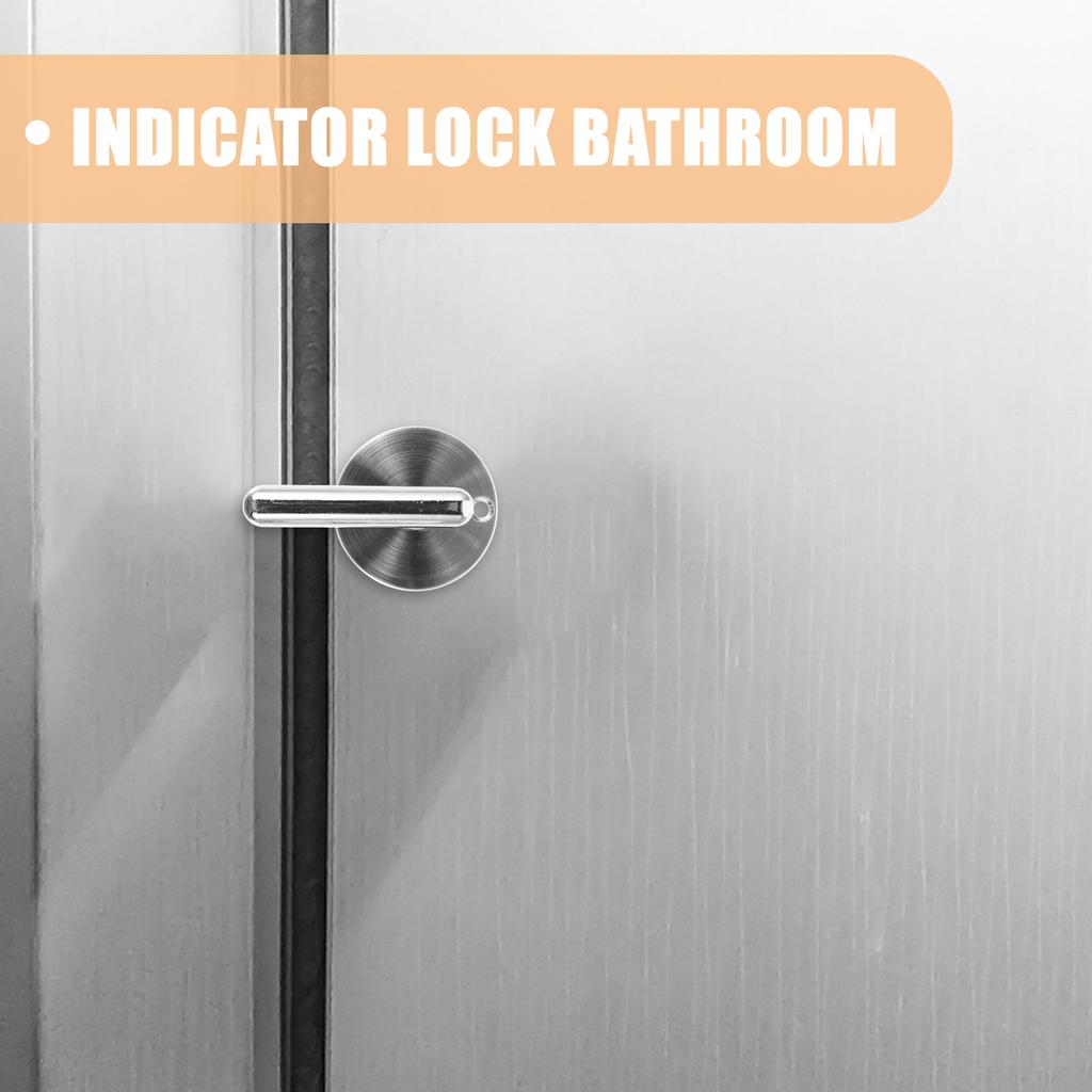 Heavy Duty Metal Door Lock for Bathroom Shower Cubicle with Dual Color Indicator Green Red Occupied Vacant Sign Commercial
