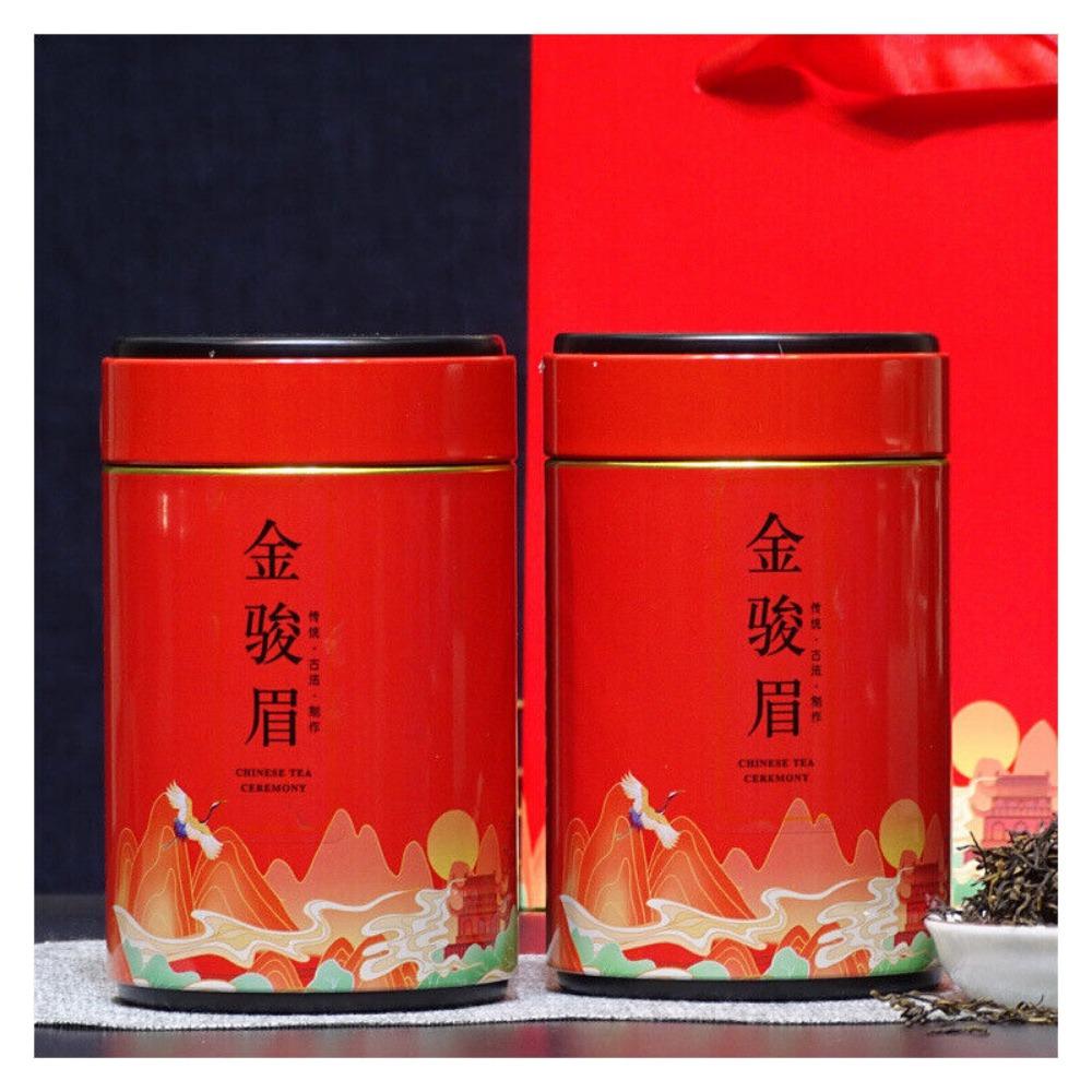 Lapsang Souchong Tea Premium Black Tea Loose Leaf Jin Jun Mei Gift Set 2 Cans