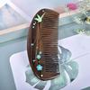 TAN MUJIANG Wooden Comb, Anti-Static, Natural Wood, Made of Green Plum Blossoms