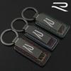 2025 Porte-clés de voiture chauds en fibre de carbone Porte-clés pour logo Volkswagen Rline Accessoires Porte-clés en métal