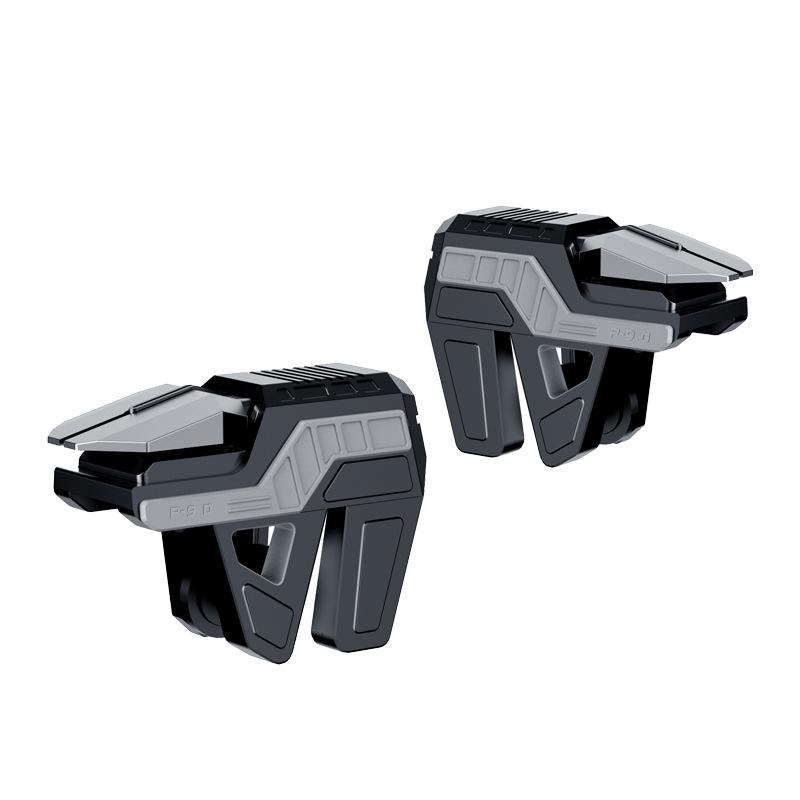 NEW DY12 Mobile 6 Fingers PUBG Game Trigger ABS Alloy L1 R1 Physical Buttons for IPhone Android 6-14mm Phone Universal Gamepad